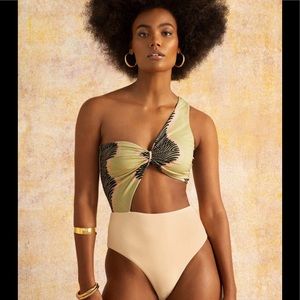Gatsby Palm Two Tone one piece